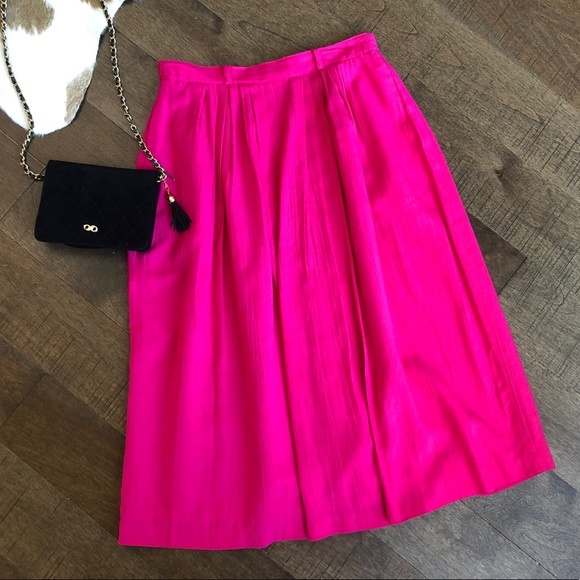 Host pick 🔥Vintage highwaist pink maxi skirt; 12P - Picture 1 of 11